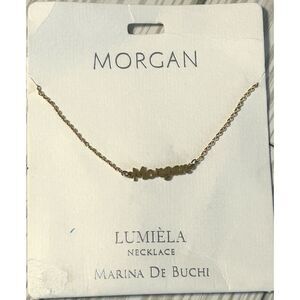 Lumiela "Morgan" Personalized Necklace Nickel‎ Free Gold Color NEW Inspiration